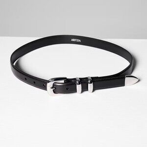 ARITZIA Legendary Solid Brass Leather Belt, Large